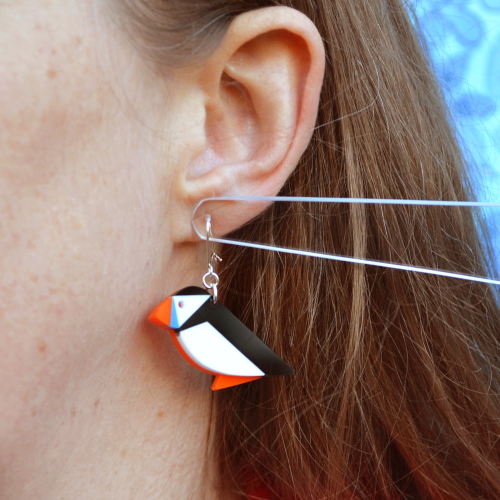 Puffin earrings hot sale